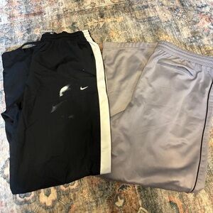 Nike Black and XTEC grey athletic track pants